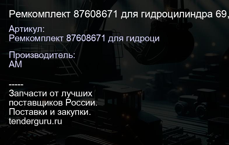 Ремкомплект 87608671 для гидроцилиндра 69,85х50,8 Case 87574187 87608671 | купить запчасти